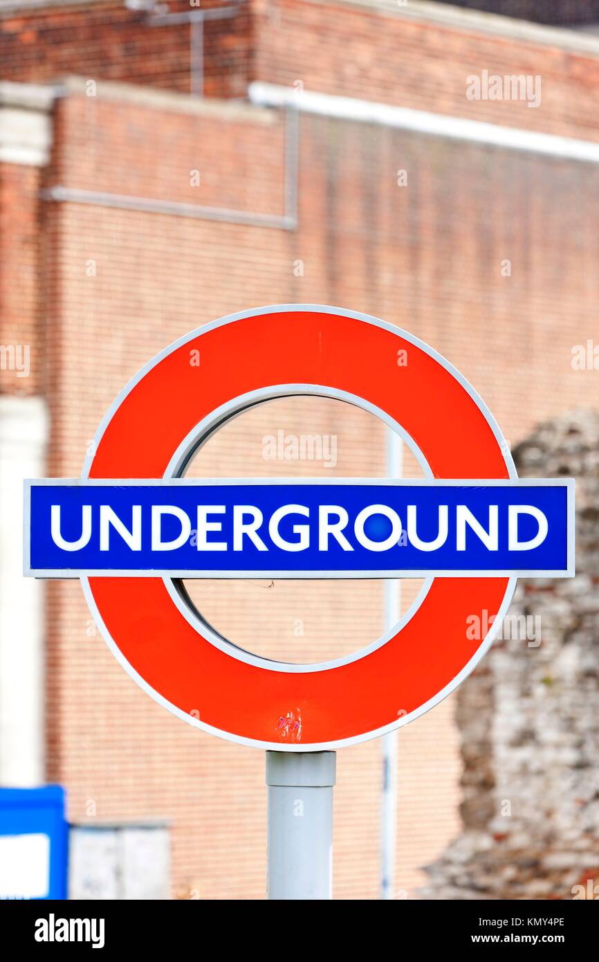 subway sign, London, Great Britain Stock Photo Alamy