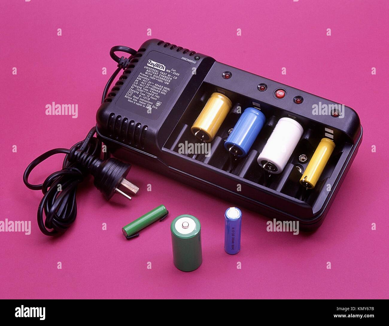 Close up of battery charger in a studio product shot Stock Photo - Alamy