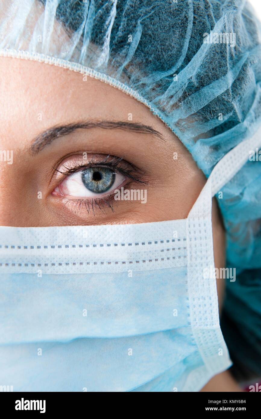 Close-up of a Female surgeon Stock Photo - Alamy