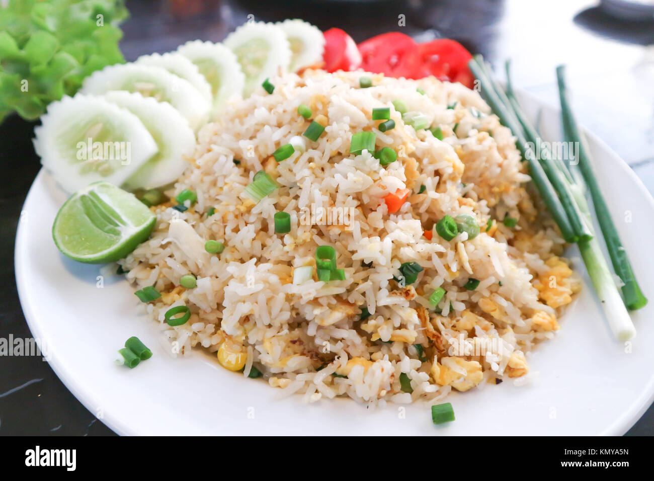 stir fried rice with vegetable Stock Photo - Alamy