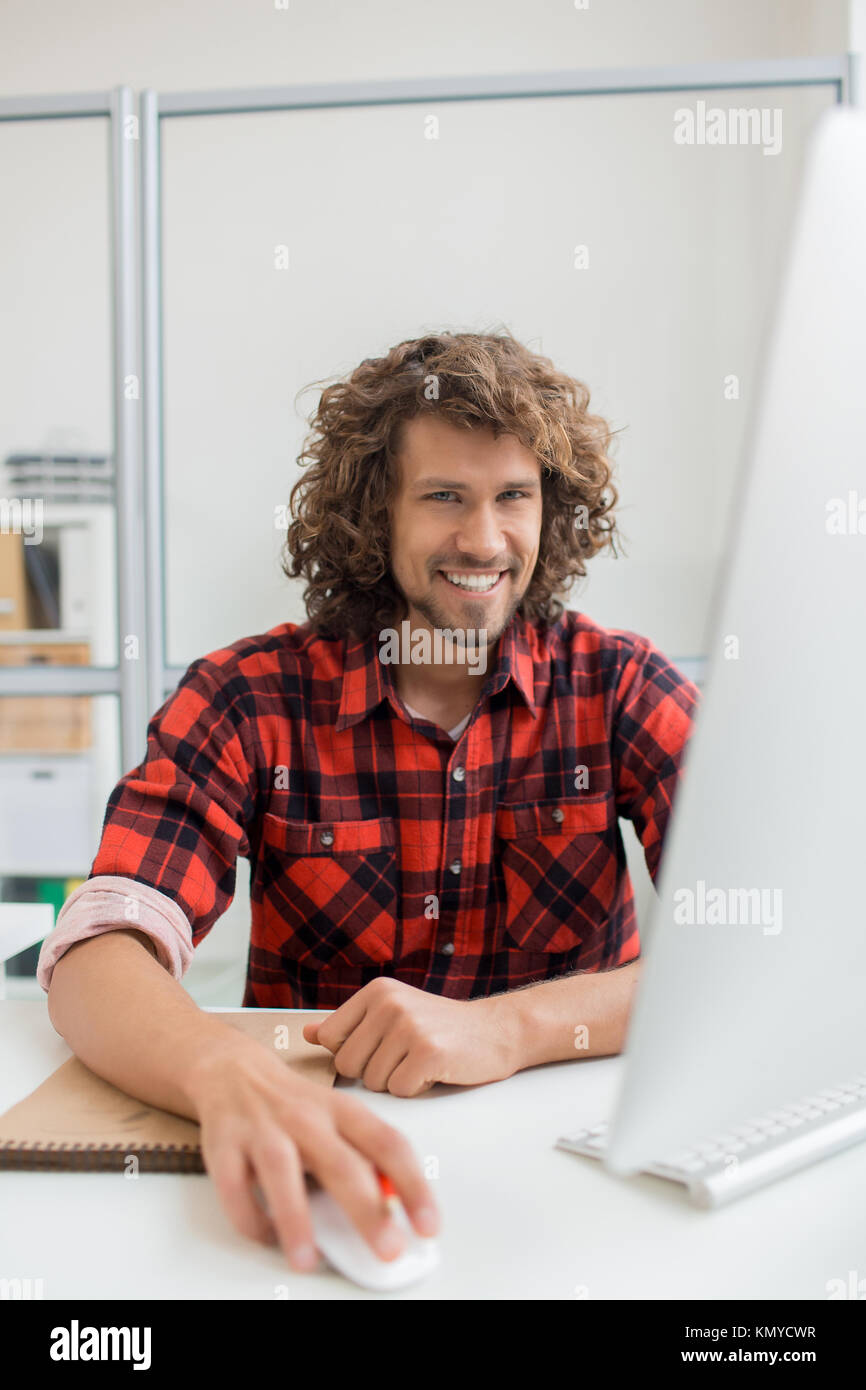 Manager networking Stock Photo
