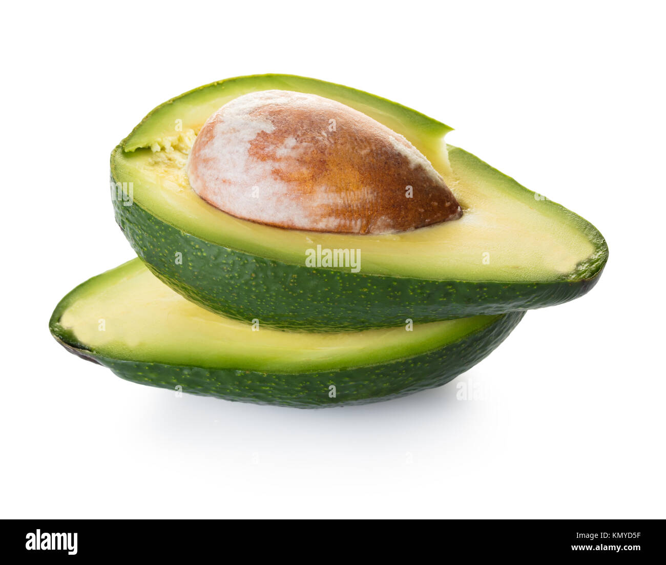 ripe avocado closeup on white isolated background Stock Photo - Alamy