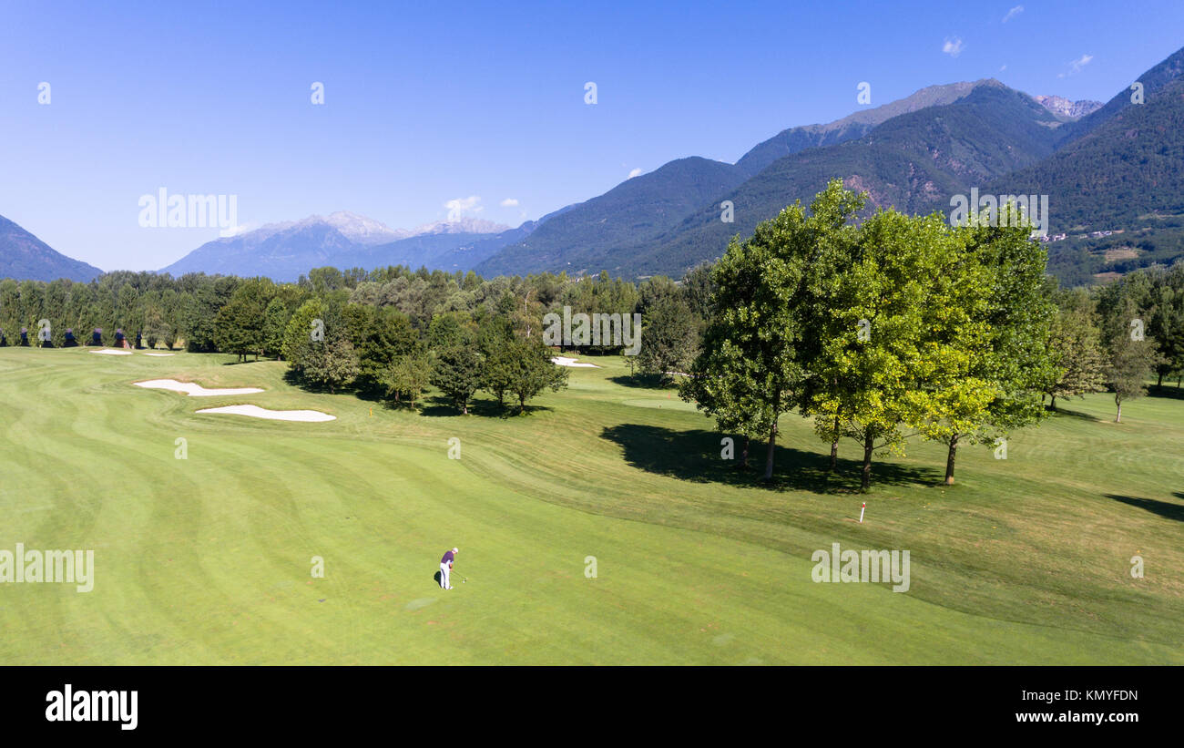 Golfer in a Golf club Stock Photo - Alamy