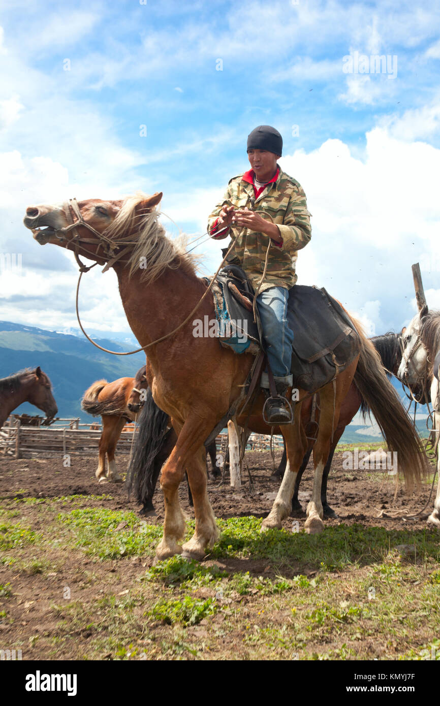 Kazakh herdsman hi-res stock photography and images - Alamy