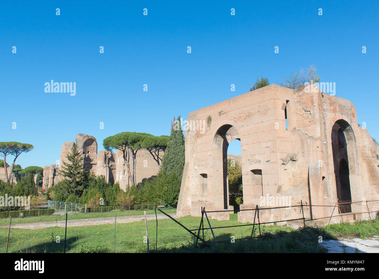 The Terme di Caracalla. Rome, Italy. Stock Photo