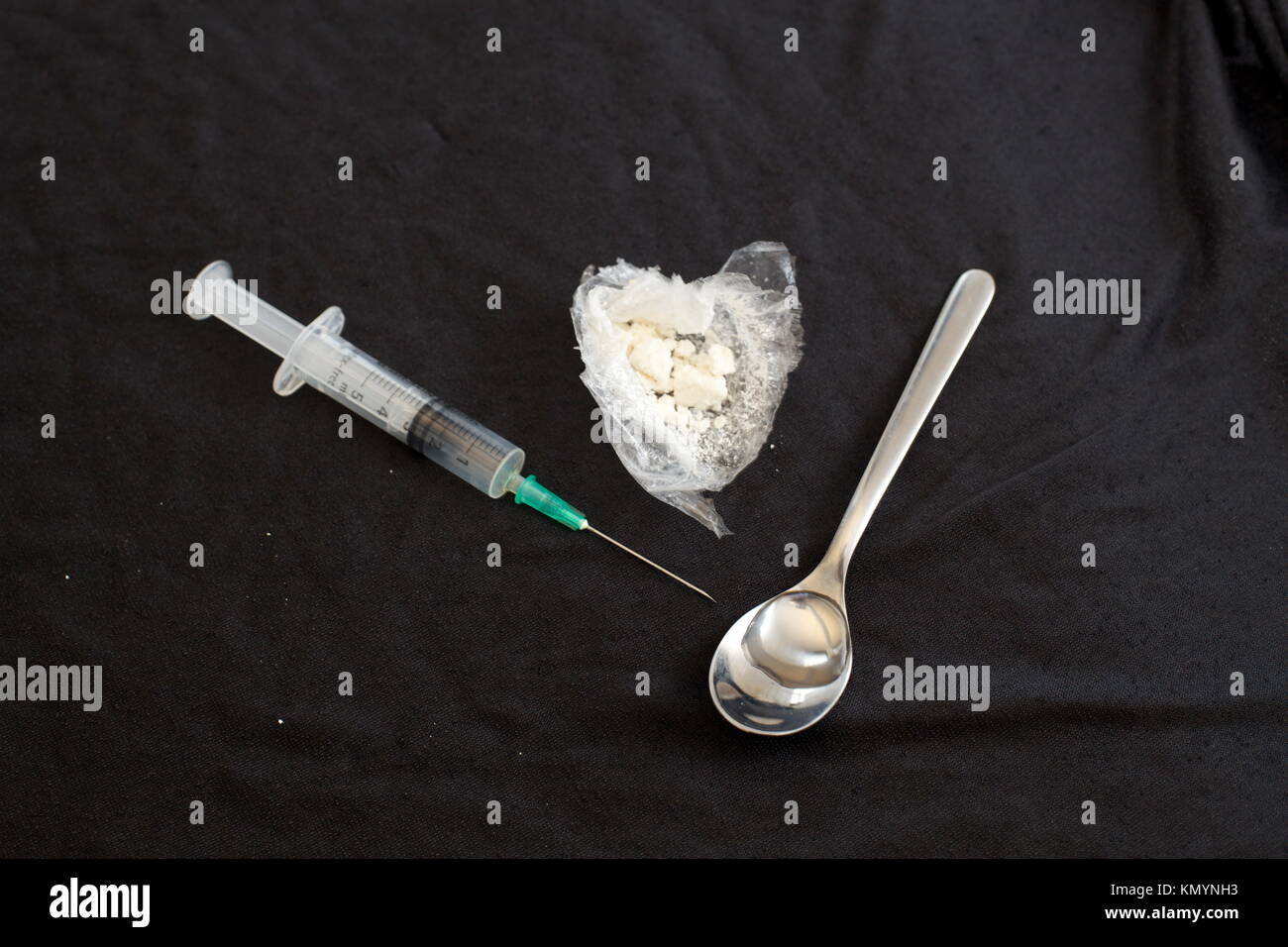 Heroin addiction Stock Photo