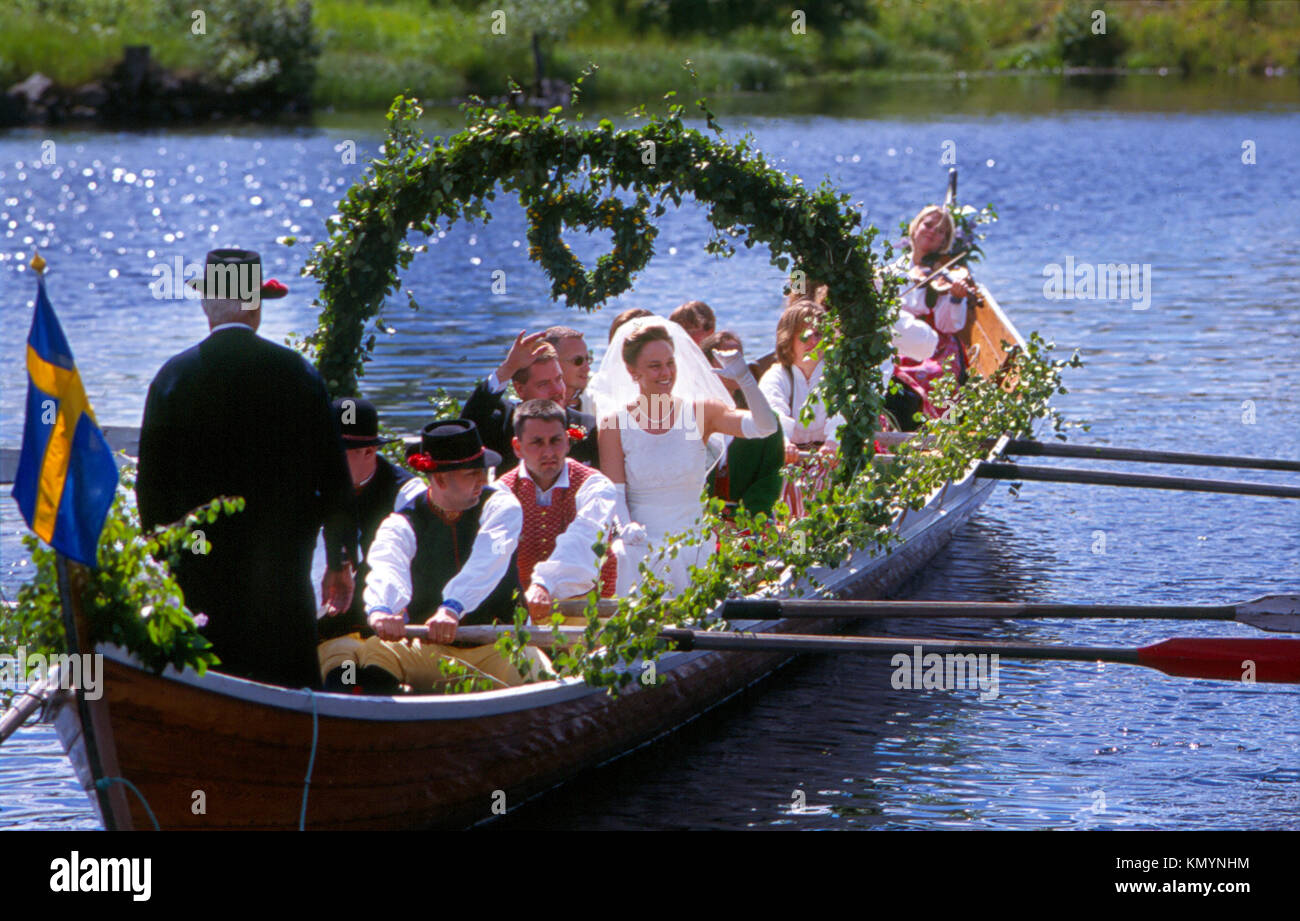 Swedish Wedding Stock Photo