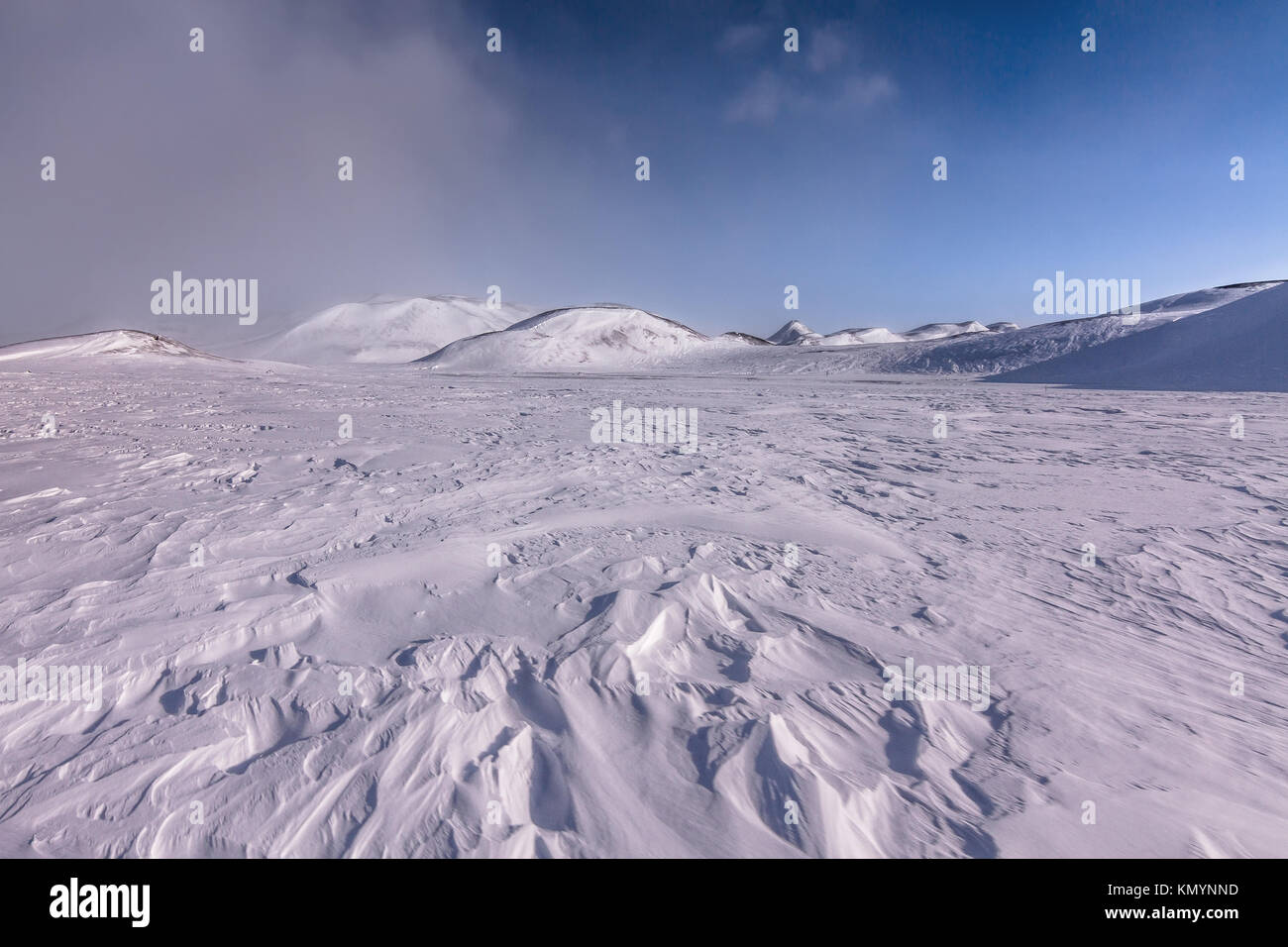 On Bárðargata, Highlands of Iceland Stock Photo