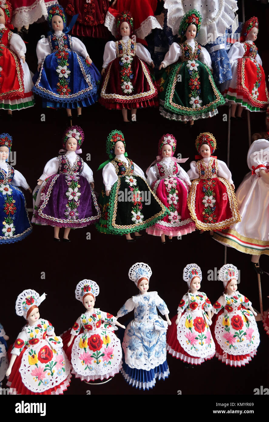 Hungarian Souvenir Dolls Stock Photo Alamy