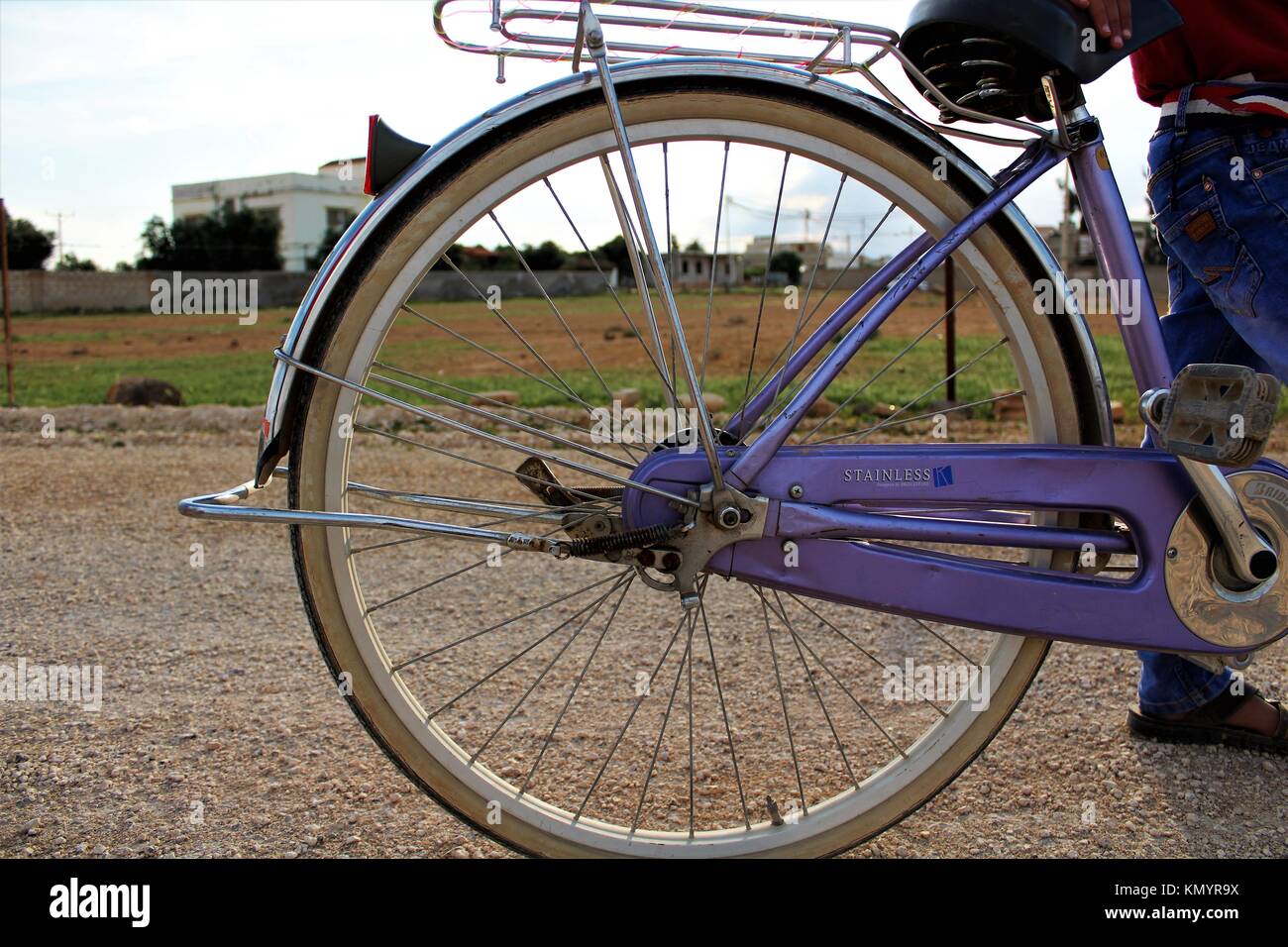 bike wheel Stock Photo