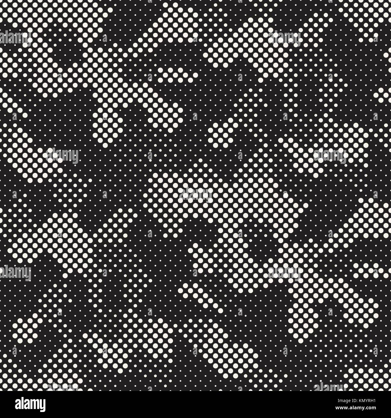 Modern Stylish Halftone Texture. Endless Abstract Background With ...