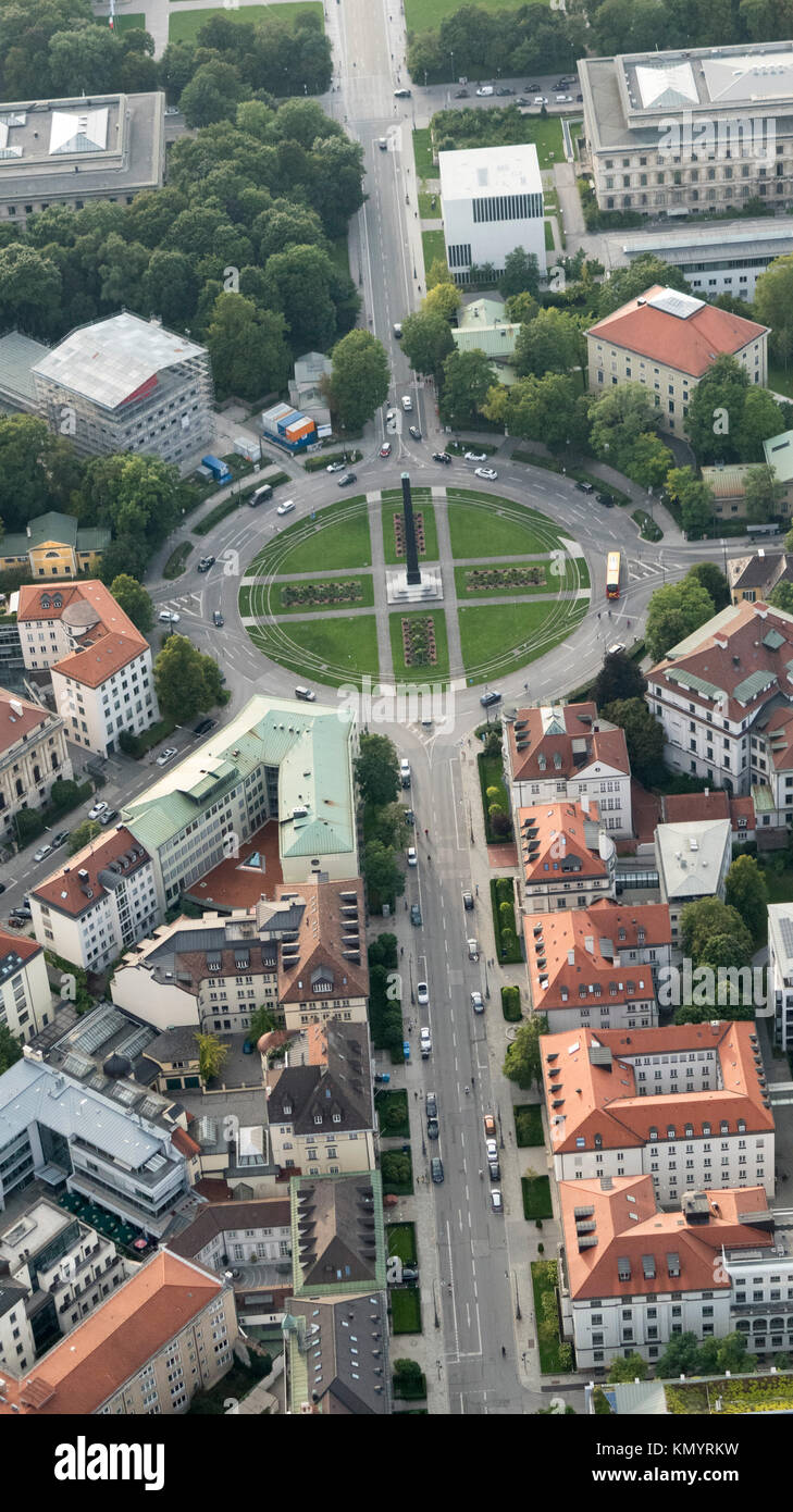 aerial view of Karolinenplatz, Maxvorstadt, Munich, Germany Stock Photo -  Alamy