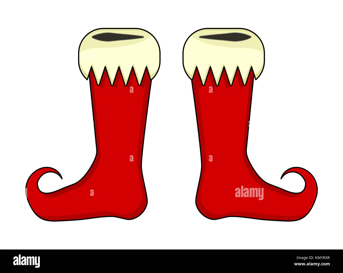 Elf shoes pair design isolated on white background Stock Vector Image & Art  - Alamy