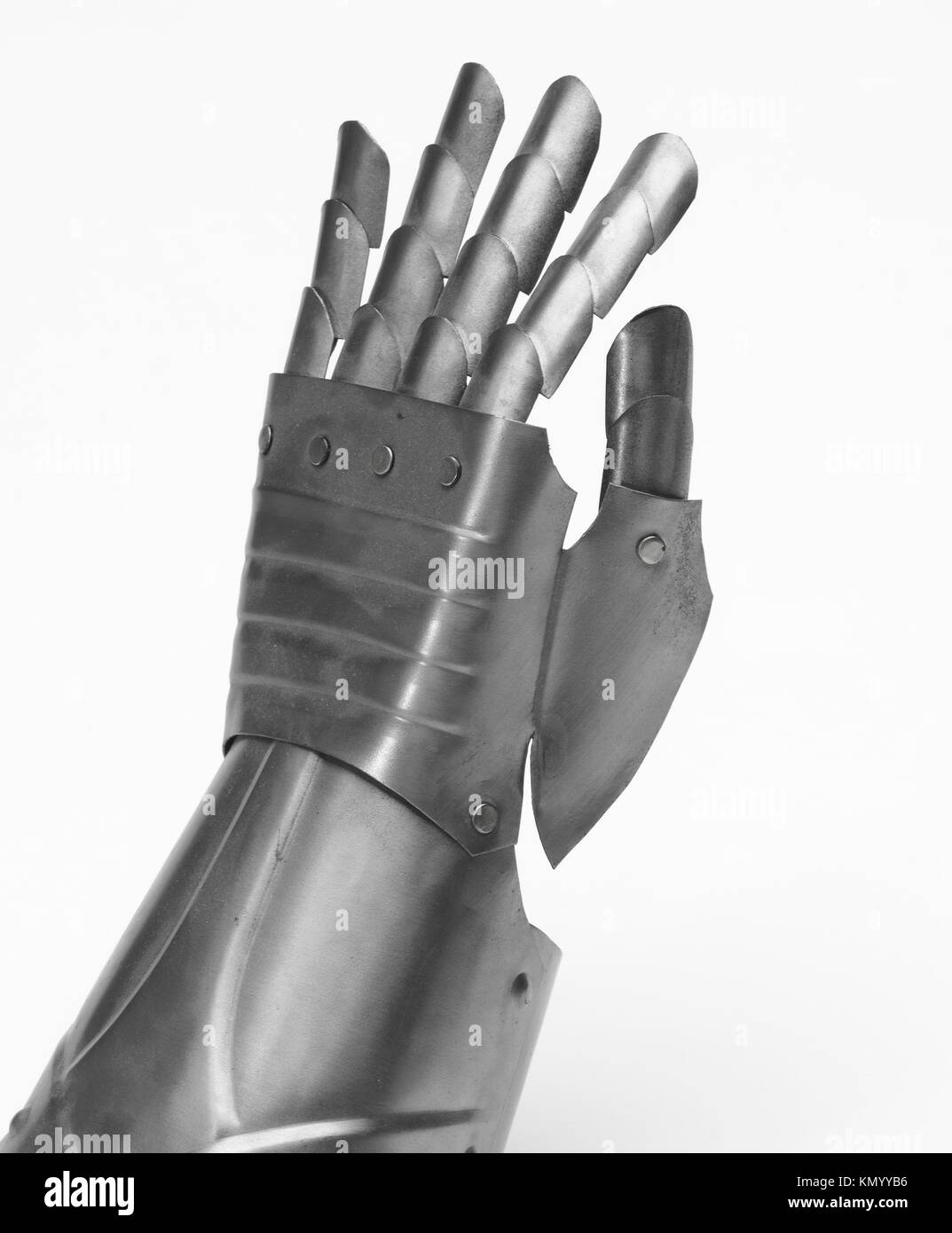 Knight Iron glove Stock Photo - Alamy