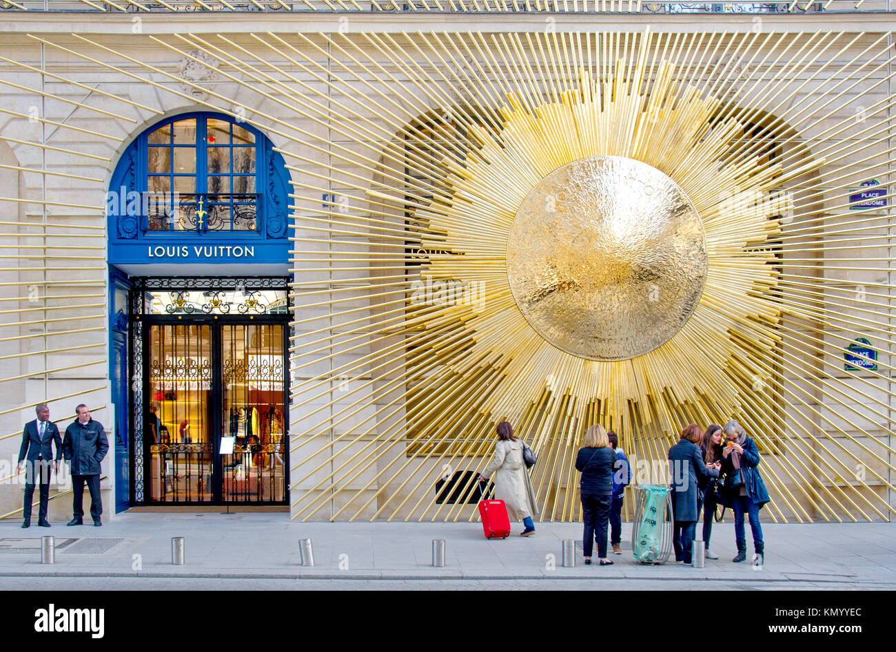 A View of the New Louis Vuitton Place Vendome Store  OF LEATHER AND LACE