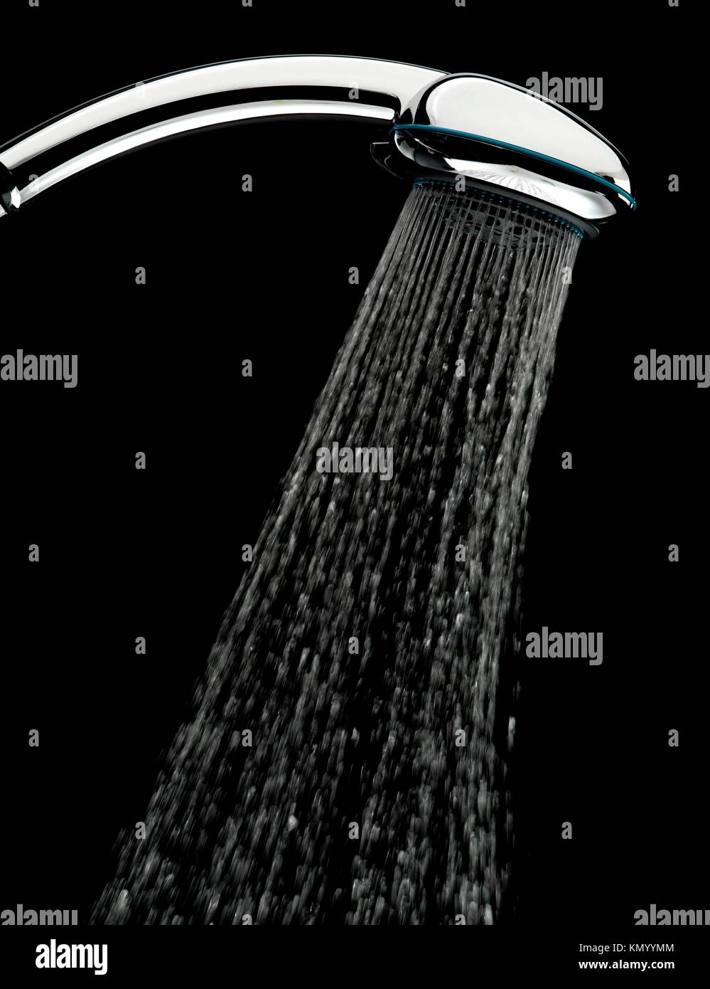 A shower head is spraying water Stock Photo Alamy