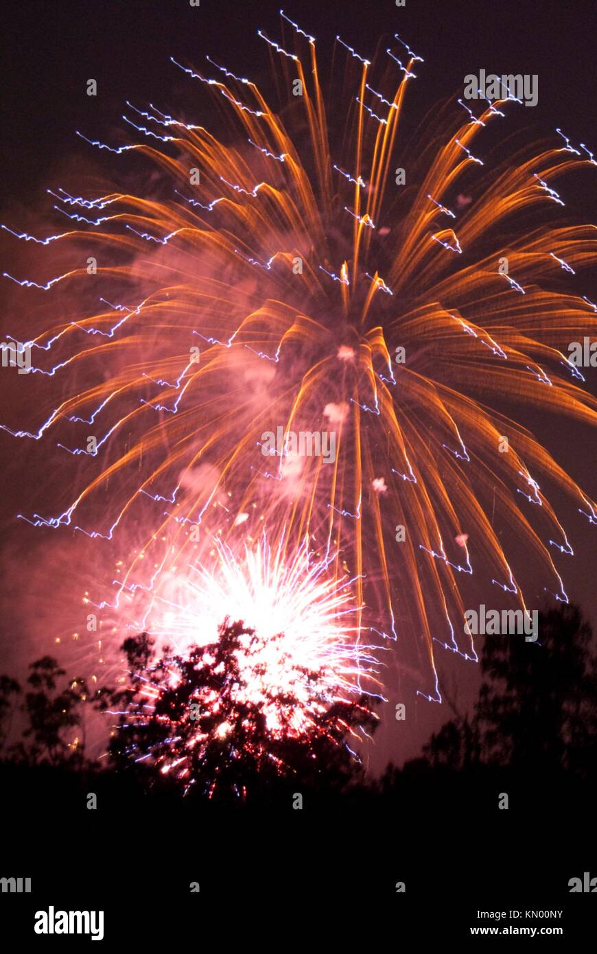 Fireworks at Blossom Music Center in Ohio Stock Photo Alamy