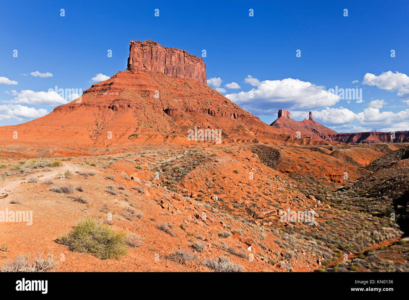 Red Cliffs in Castle Valley Utah, USA Stock Photo