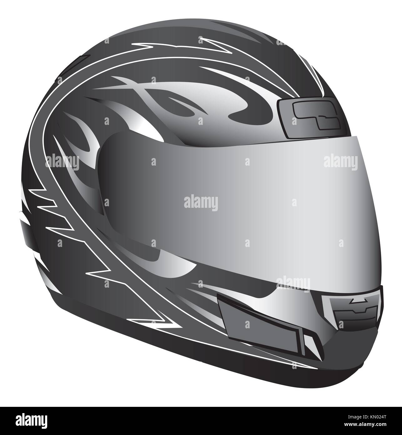Black and white motorcycle helmet hi-res stock photography and images ...