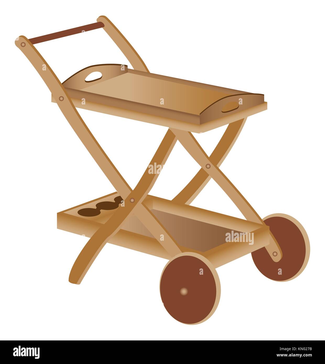 Wooden toy cart Stock Photo Alamy