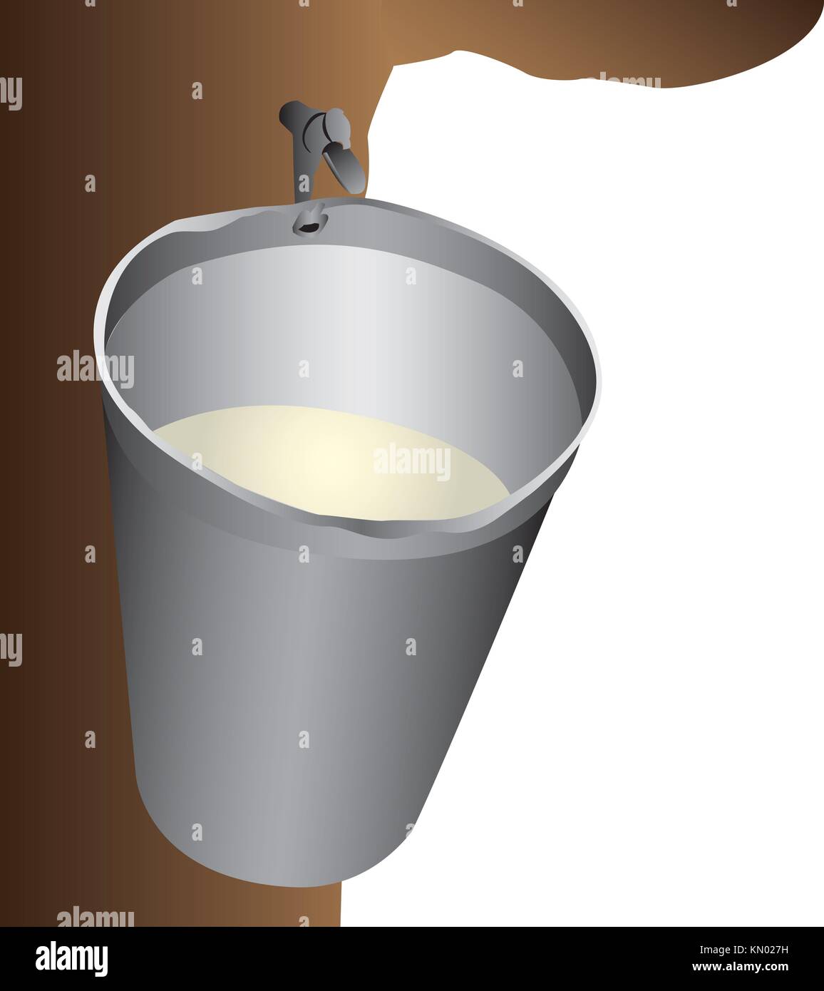 Maple Water Bucket Stock Photo Alamy