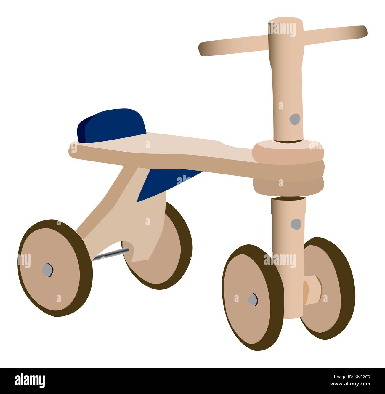 Wood toy bicycle Stock Photo Alamy