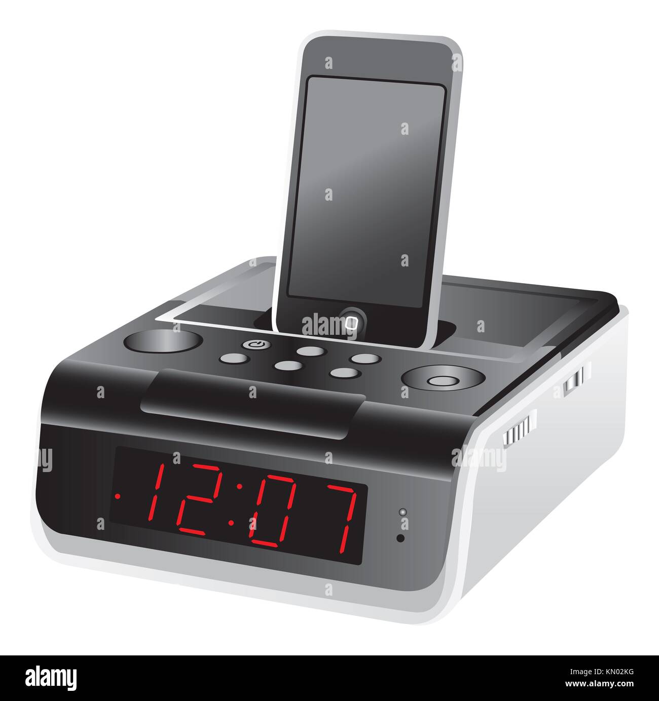 Docking station alarm clock Stock Photo Alamy
