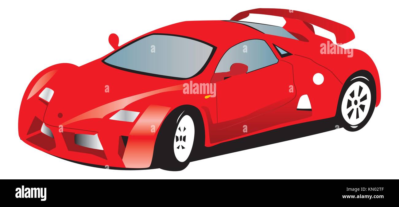 Red sports car Stock Photo Alamy