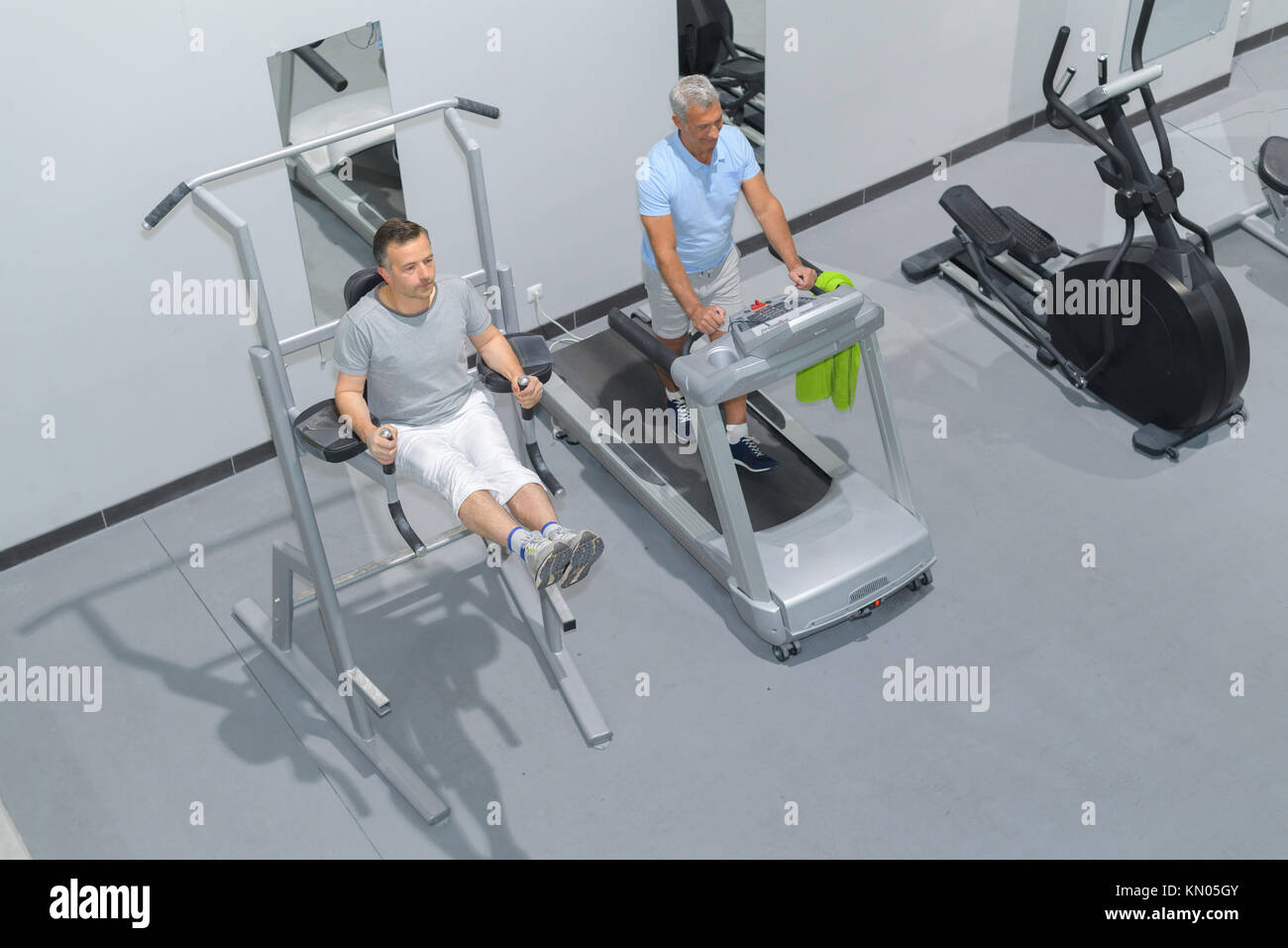 overview of the gym Stock Photo - Alamy