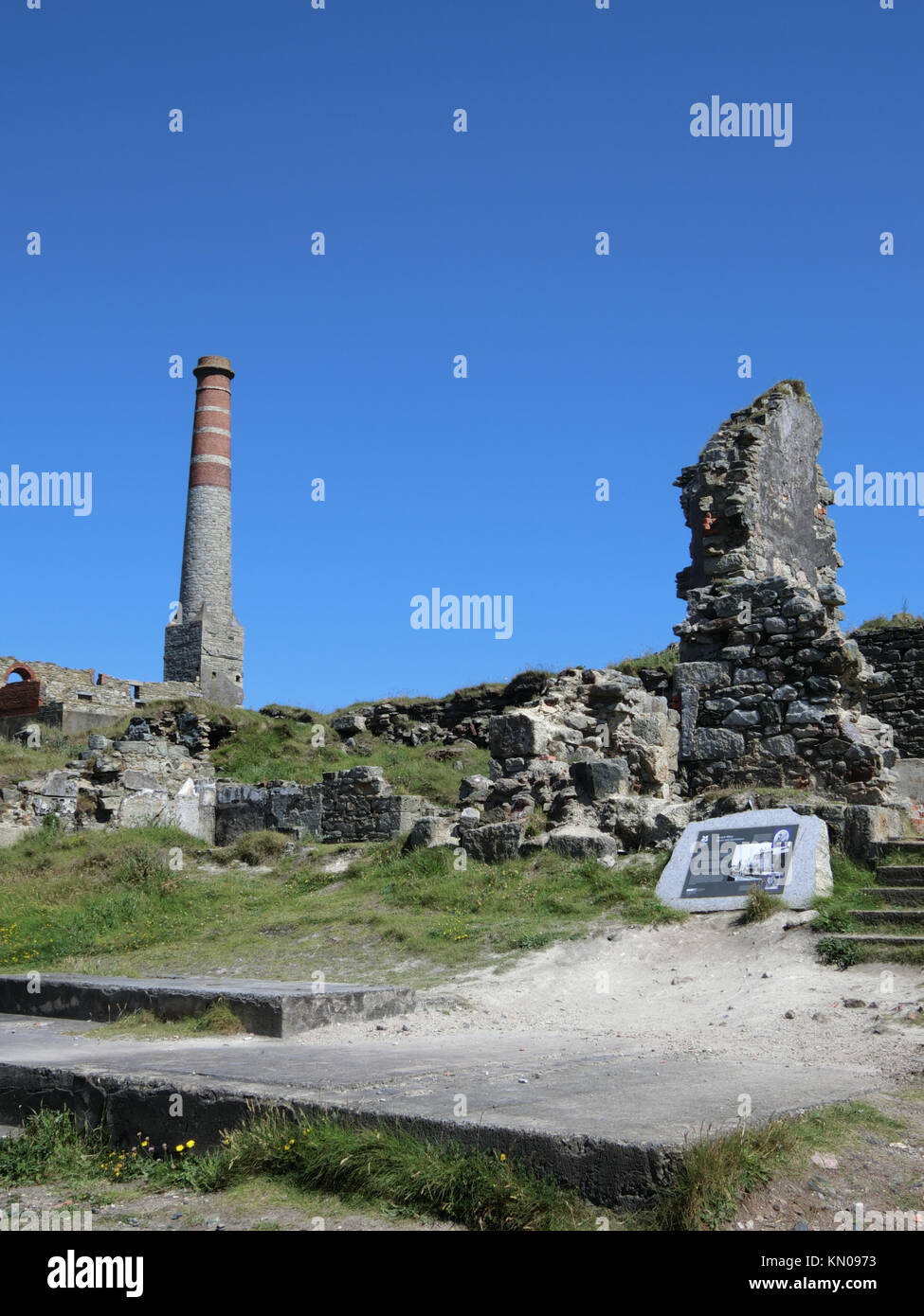 Levant Mine & Beam Engine, UNESCO World Heritage Site, Cornwall Tin Coast, Cornwall, England, UK in Summer Stock Photo