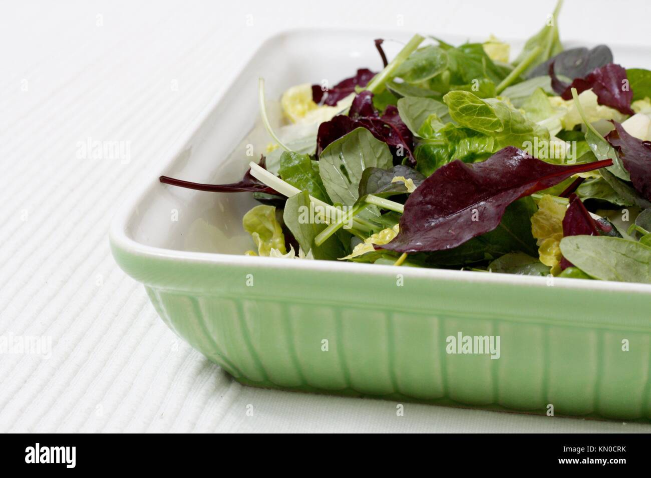A nice bowl of crisp salad Stock Photo