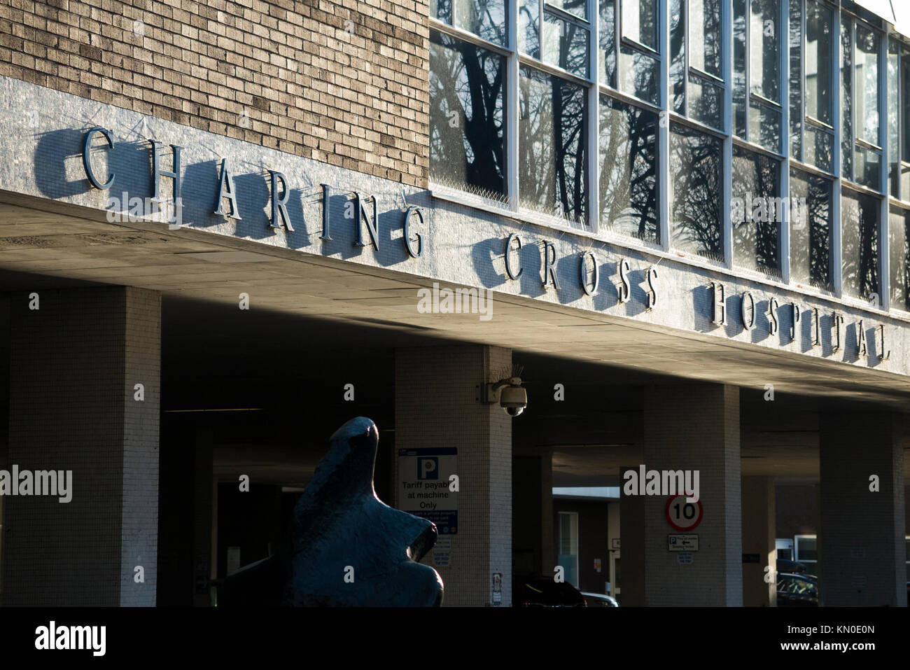 Front facade exterior of Charing Cross Hospital London UK. (92 Stock