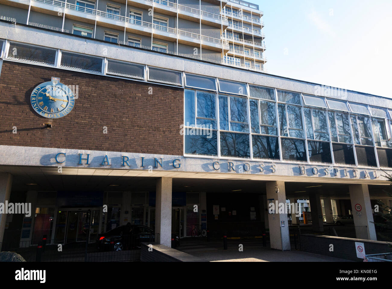 Front facade exterior of Charing Cross Hospital London UK. (92 Stock