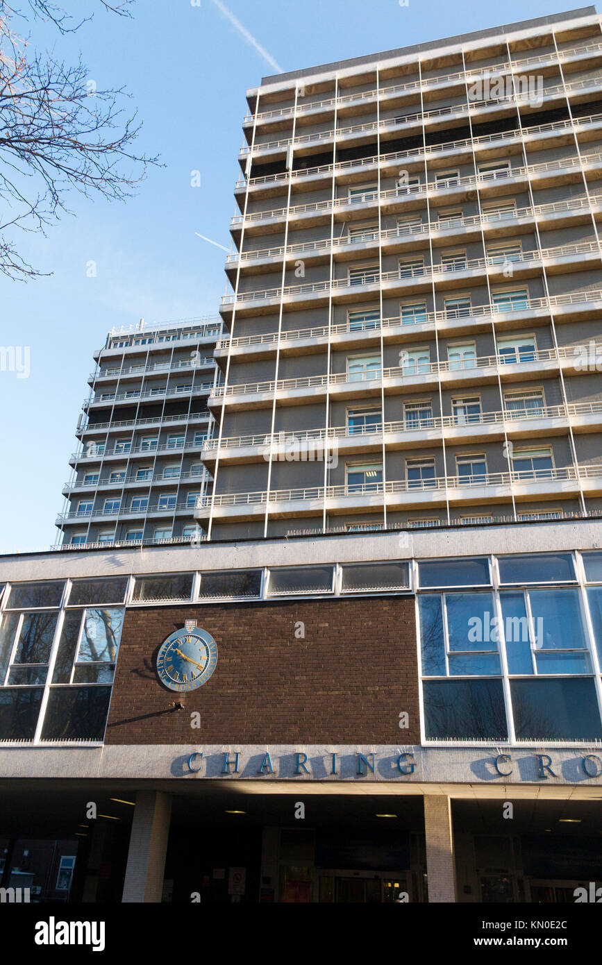 Front facade exterior of Charing Cross Hospital London UK. (92 Stock Photo Alamy