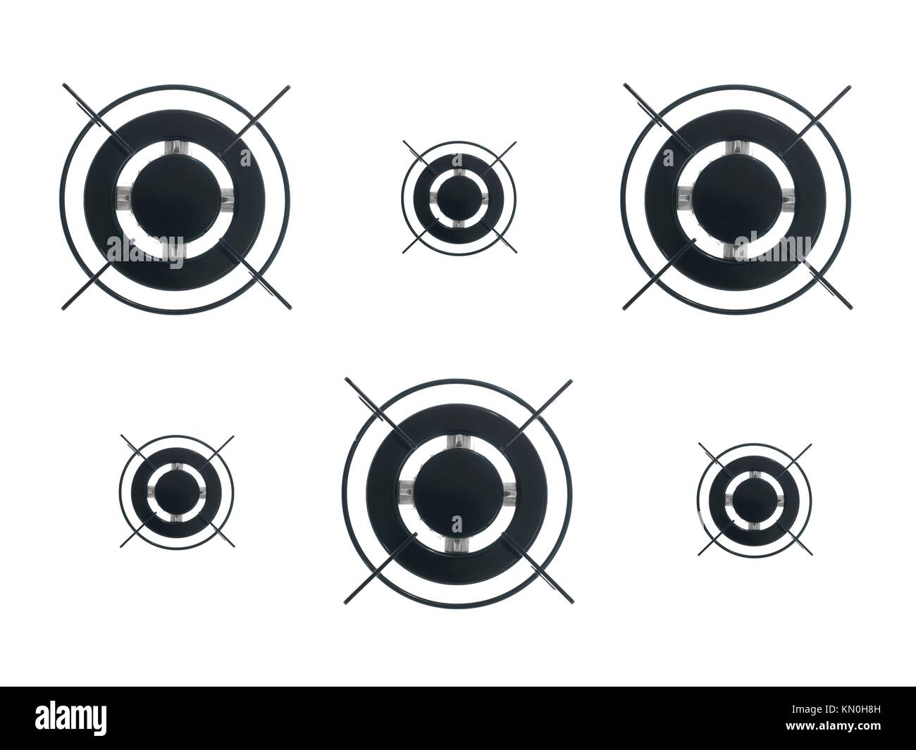 Gas burners isolated against a white background Stock Photo Alamy