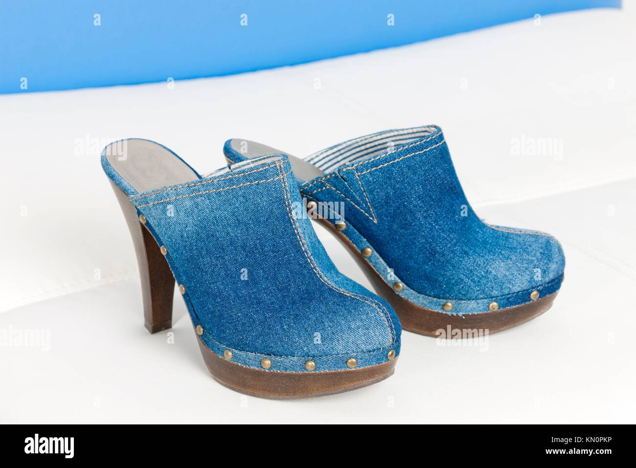 denim clogs
