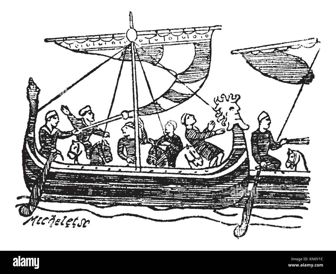 norman-conquest-of-england-bayeux-cut-out-stock-images-pictures-alamy