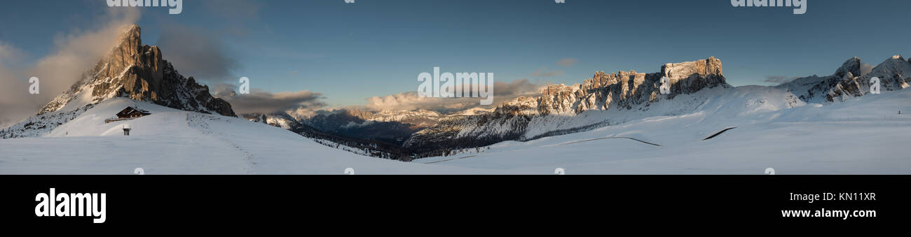 Giau Pass The Dolomites Stock Photo