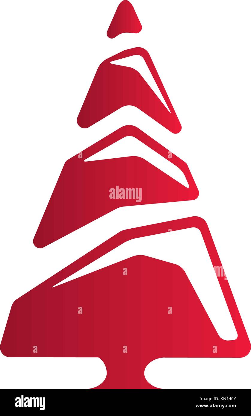 Christmas Tree on white background. Vector illustration Stock Vector ...