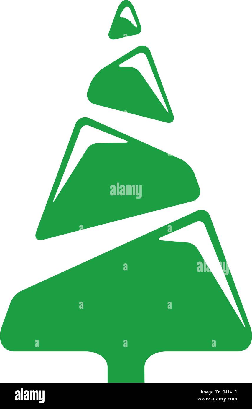 Christmas Tree on white background. Vector illustration Stock Vector ...