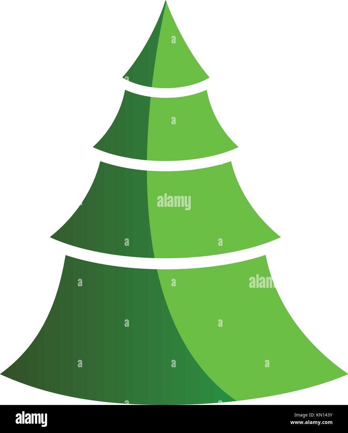 Christmas Tree on white background Stock Vector Image & Art - Alamy