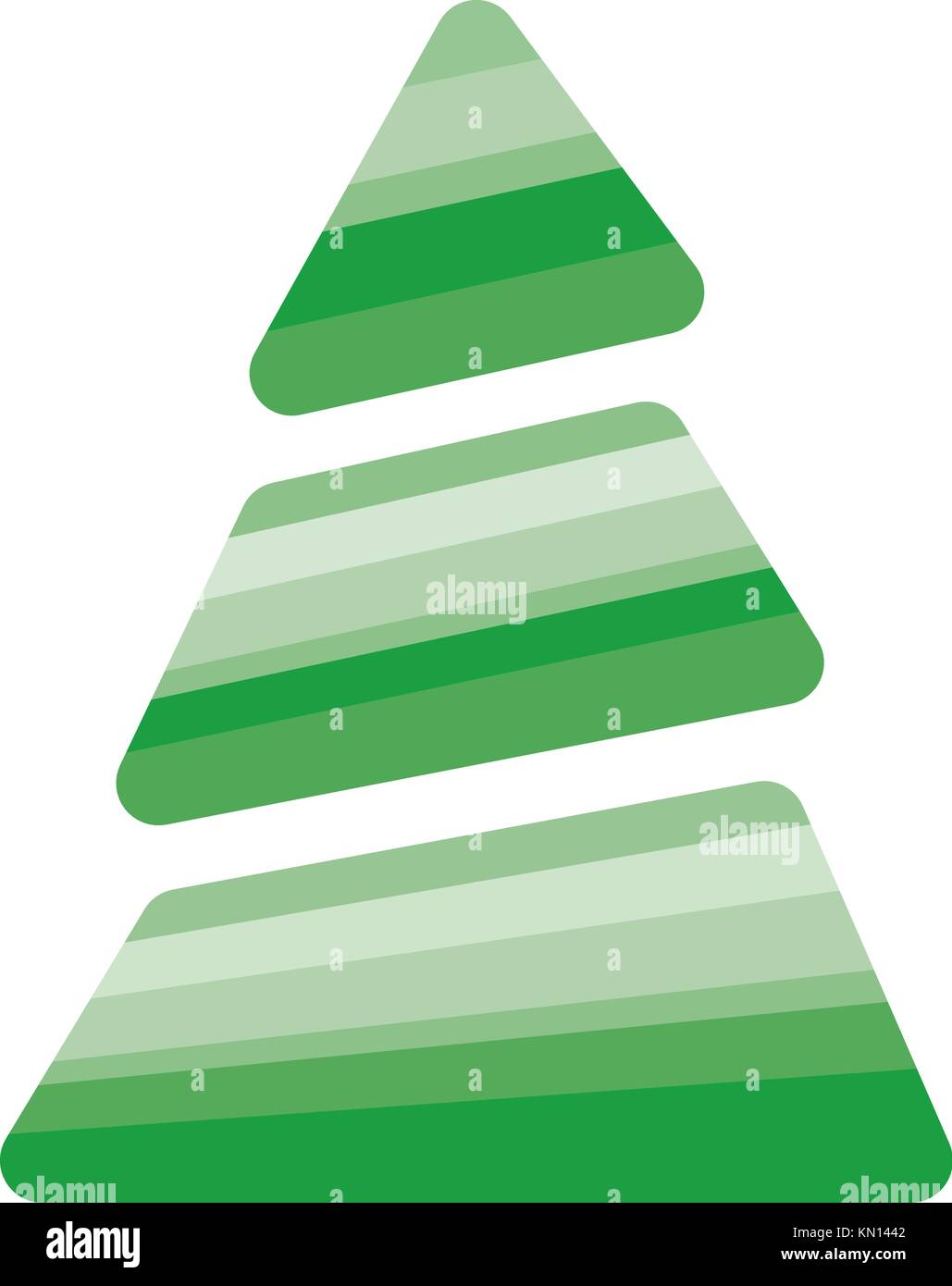 Christmas Tree on white background Stock Vector Image & Art - Alamy