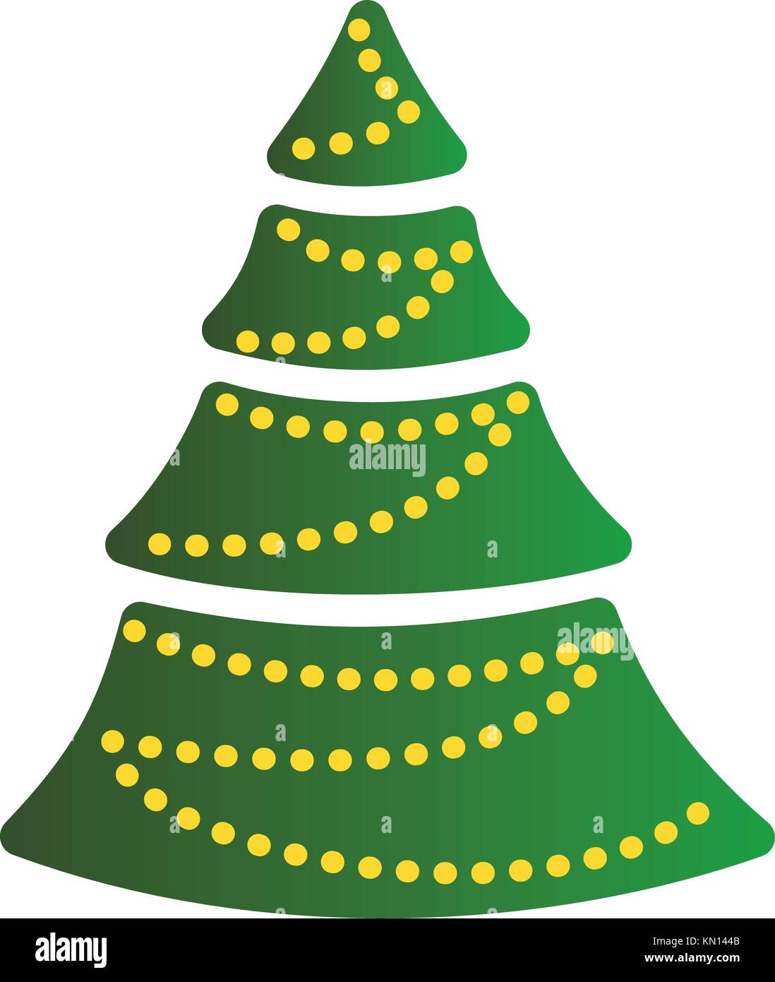 Christmas Tree on white background Stock Vector Image & Art - Alamy