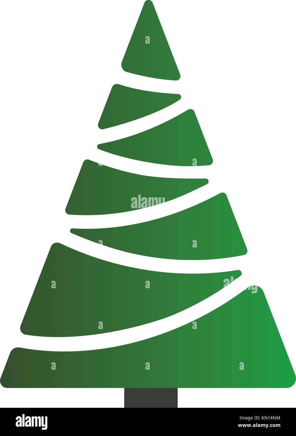 Christmas Tree on white background Stock Vector Image & Art - Alamy