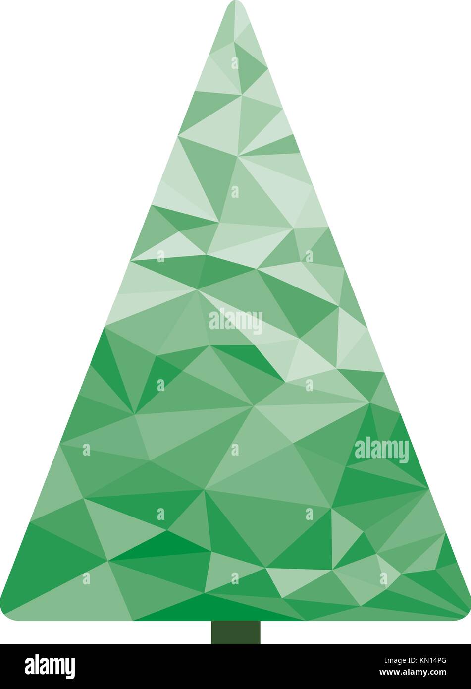 Christmas Tree on white background Stock Vector Image & Art - Alamy