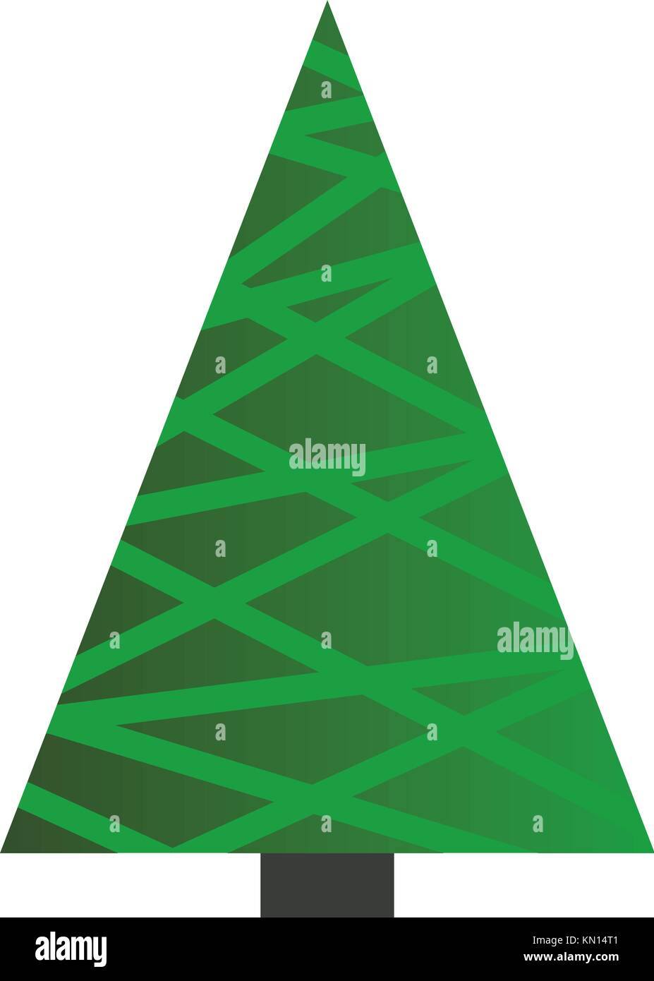 Christmas Tree on white background Stock Vector Image & Art - Alamy