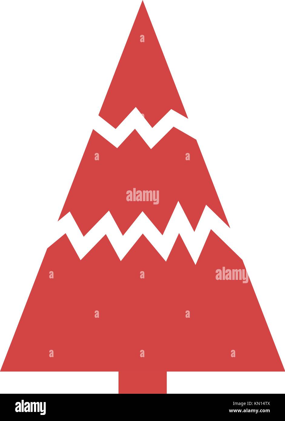 Christmas Tree on white background Stock Vector Image & Art - Alamy
