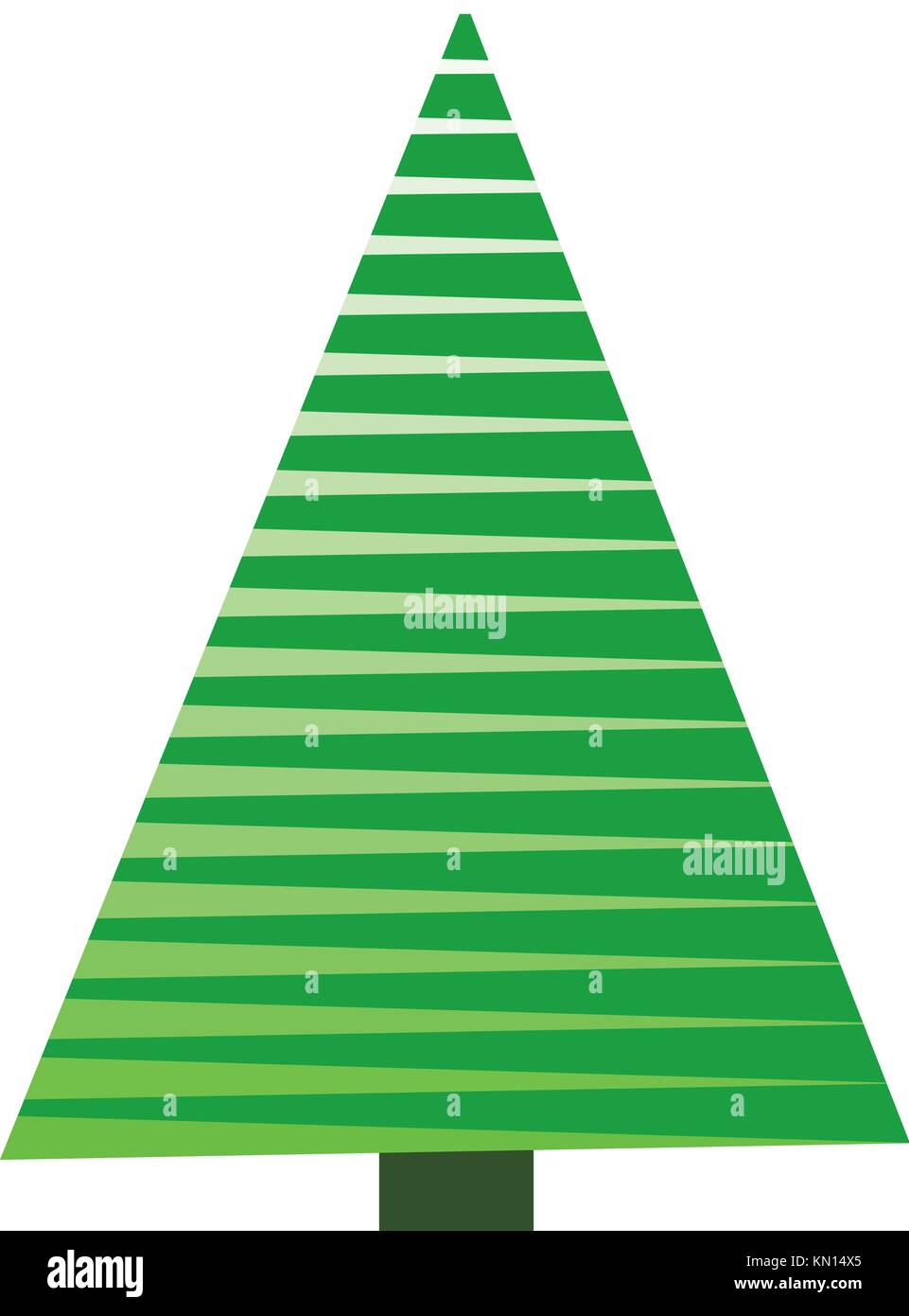 Christmas Tree on white background Stock Vector Image & Art - Alamy