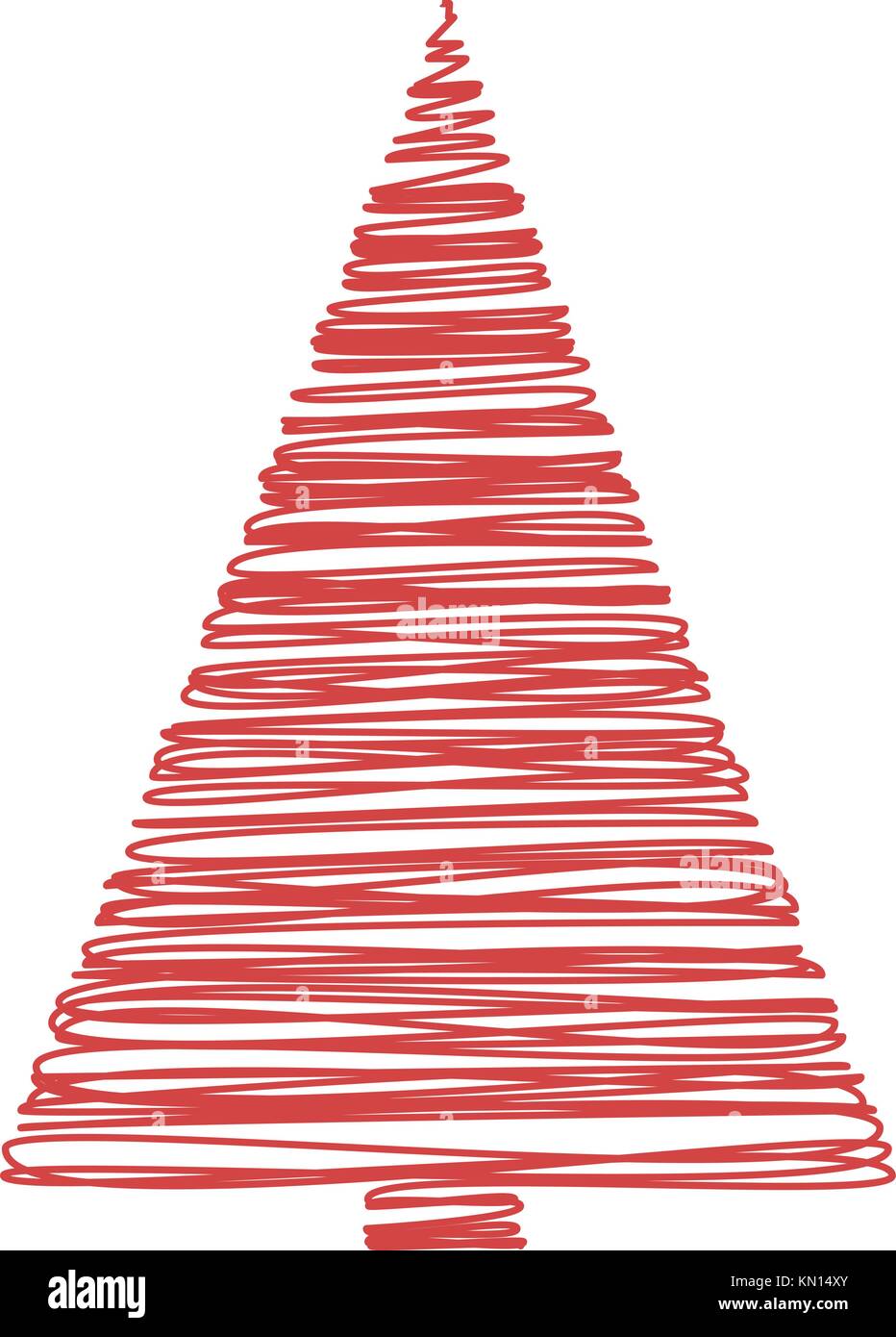 Christmas Tree on white background Stock Vector Image & Art - Alamy