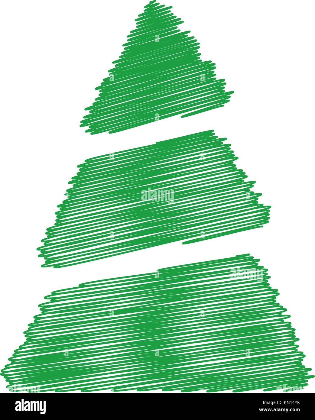 Christmas Tree on white background Stock Vector Image & Art - Alamy